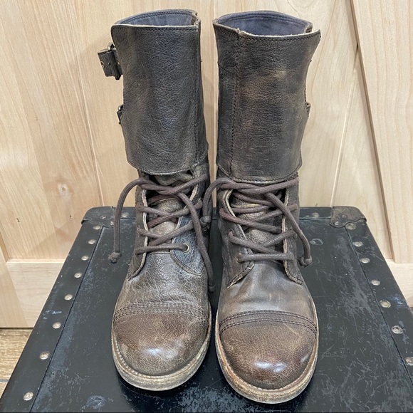 🔥All Saints Distress Damisi Combat Military Size 38🔥 - Picture 4 of 14